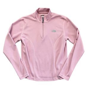 THE NORTH FACE 1/4 Zip Pullover Pink Medium